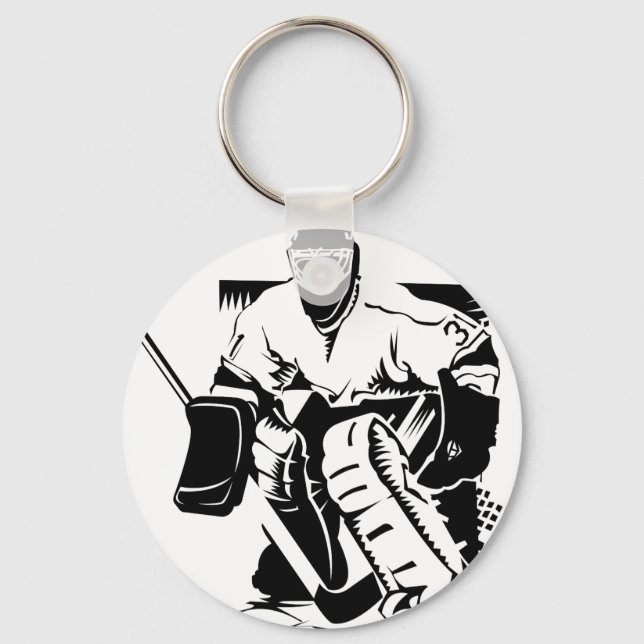 Chaveiro Hockey Goalie (Frente)