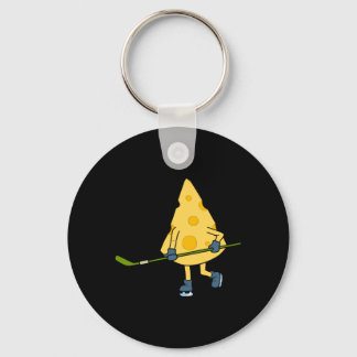 Chaveiro Hockey Player Cute Cheese Hobby Sports Performance