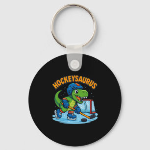 Chaveiro Hockeysaurus Dinossauro Engraçado de Hóquei no Gel