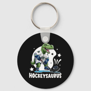 Chaveiro Hockeysaurus Dinossauro Engraçado Hockey Crianças
