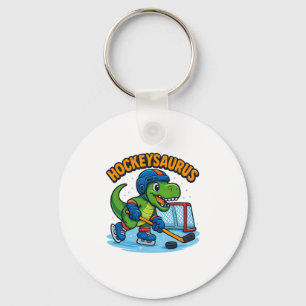 Chaveiro Hockeysaurus Dinossauro Engraçado Hóquei no Gelo C