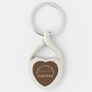 Chaveiro Hoje é bom humor patrocinado pelo café