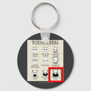 Chaveiro Hoje sinto-me Mau caótica