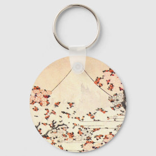 Chaveiro Hokusai Monte Fuji Cherry Blossoms Chave