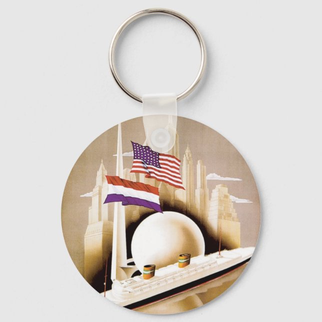 Chaveiro Holland America Line Nova York (Frente)