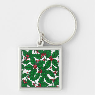 Chaveiro Holly berry em branco