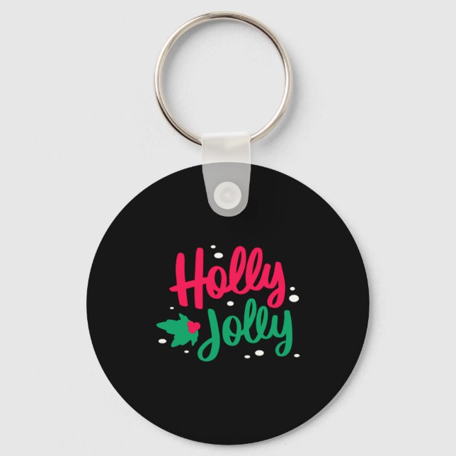 Chaveiro Holly Jolly Christmas  (Frente)
