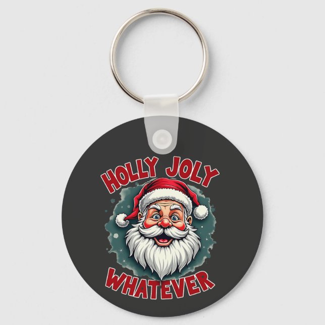 Chaveiro Holly Joly, seja qual for o Natal engraçado (Frente)