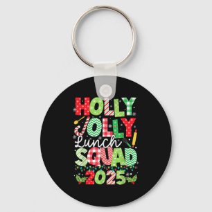 Chaveiro Holly Xmas Jolly Lunch Squad Engraçado Almoço Lady