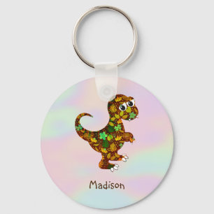 Chaveiro Holograma E Dinossauro