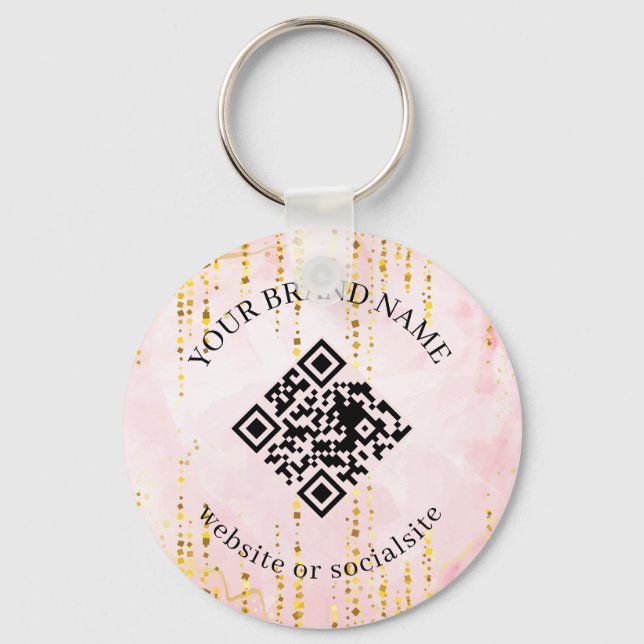 Chaveiro Holographic Custom Business QR Code Keychains (Frente)