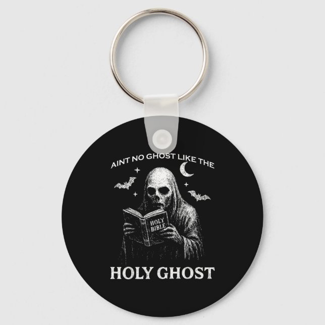 Chaveiro Holy Ghost Creepy Realistic Distressed Halloween B (Frente)