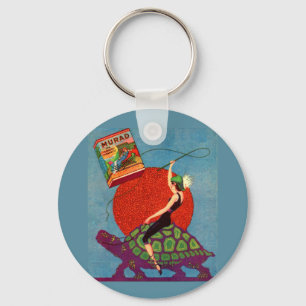 Chaveiro Homad Cigarro senhora cavalgando tartaruga gigante