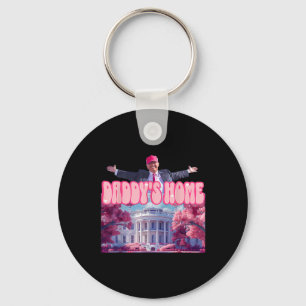 Chaveiro Home Funny Trump Daddys Vindo para Casa 2024