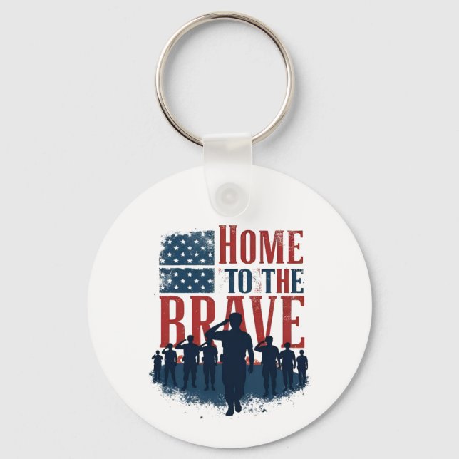 Chaveiro Home of the Brave Salute Tee (Frente)