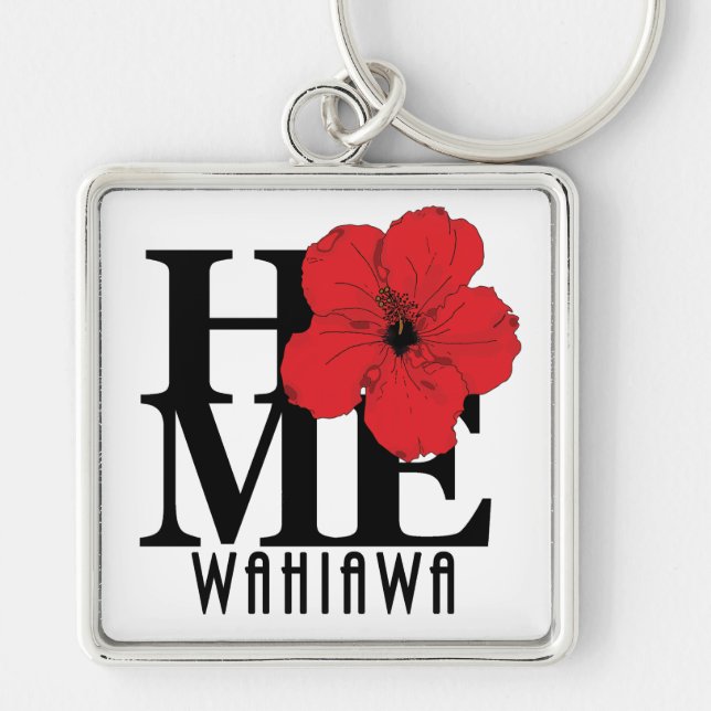 Chaveiro HOME Wahiawa Red Hibiscus (Frente)