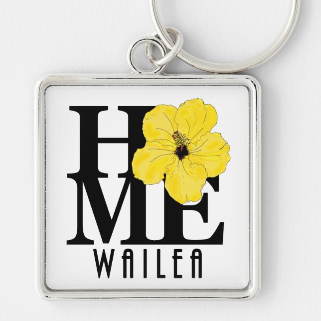 Chaveiro HOME Wailea Yellow Hibiscus (Frente)