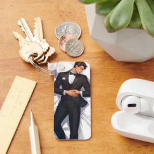 Chaveiro Homem de Anime Elegante Dormindo