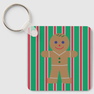 Chaveiro Homem de Biscoito de Natal Divertido e Chique