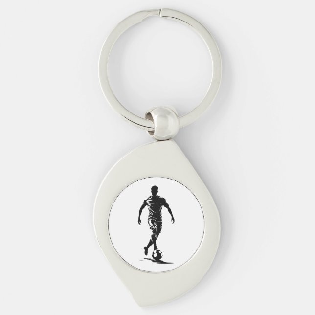 Chaveiro Homem de futebol com bola (Frente)