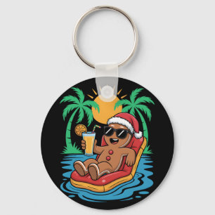 Chaveiro Homem de gengibre Natal em julho Praia da piscina