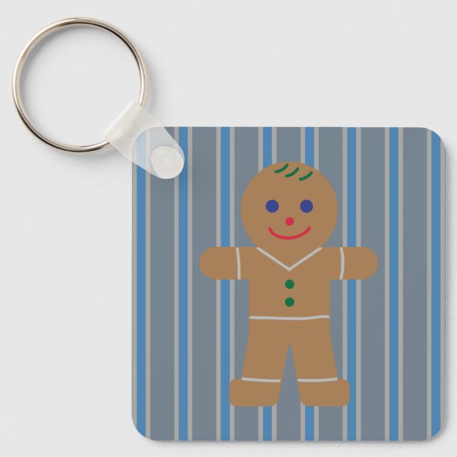 Chaveiro Homem de Gingerpão de Diversão e Rico (Frente)