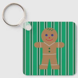 Chaveiro Homem de Gingerpão de Natal divertido e Rico
