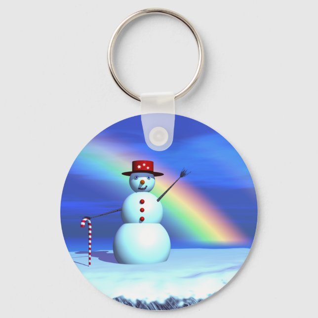 Chaveiro Homem de Neve 3D Natal (Frente)