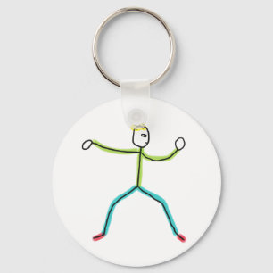 Chaveiro Homem de Pau do Tai Chi