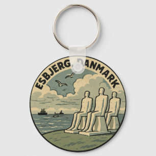 Chaveiro Homem Encontra o Mar em Esbjerg