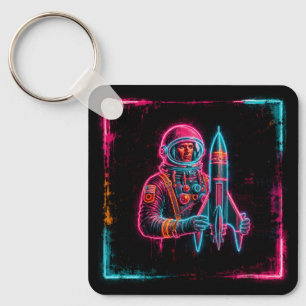 Chaveiro Homem Foguete Astronauta Arte
