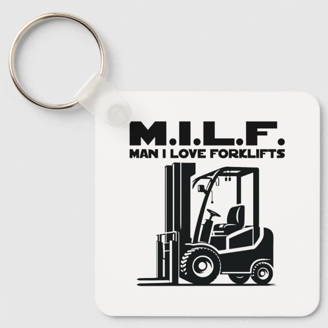 Chaveiro Homem I Love Forklifts (Frente)