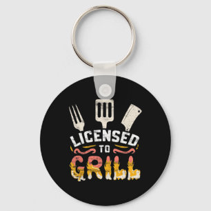 Chaveiro Homem licenciado para grelhar 'Churrasco Churrasco