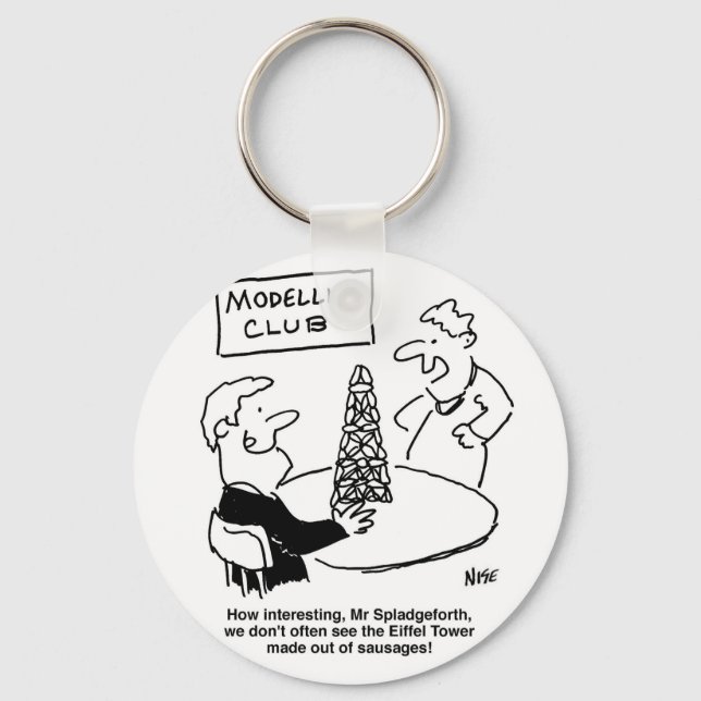 Chaveiro Homem no Modeling Club faz uma Torre Eiffel. Engra (Frente)