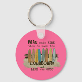 Chaveiro Homem Precoce Surfando Humor com Painéis