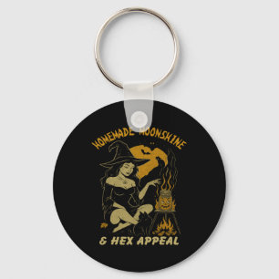 Chaveiro Homemade Moonshine E Bruxa Halloween Do Hex Appeal