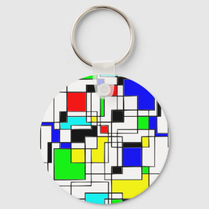 Chaveiro Homenagem Aleatória A Mondrian