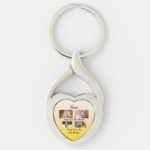 Chaveiro Homenagem de Coração – Lembrança Centrada na Mamãe