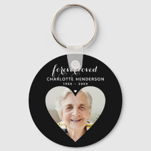 Chaveiro Homenagem de Foto Cardíaca 'Amada para Sempre'