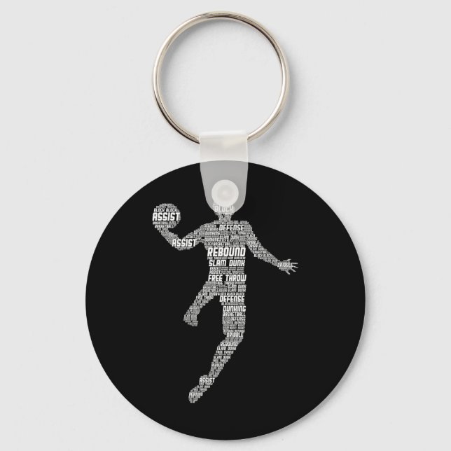 Chaveiro Homens De Basquete (Frente)