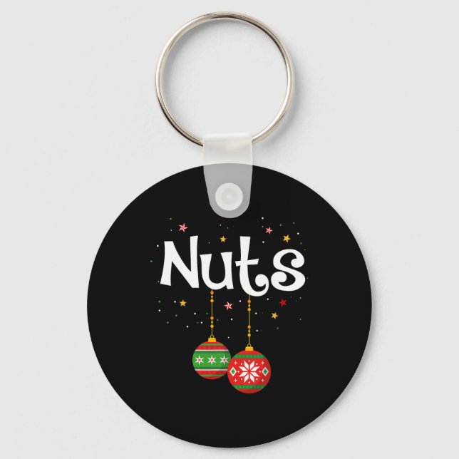 Chaveiro Homens de castanhas da família de Casais divertido (Frente)