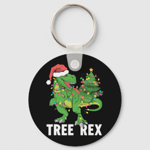 Chaveiro Homens de pijamas do Dinossauro de Natal Rex Xmas