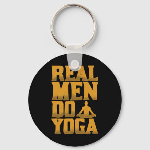 Chaveiro Homens de Verdade Fazem Yoga Presente Divertido Pa