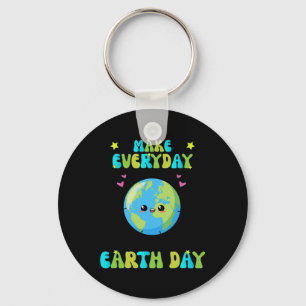 Chaveiro Homens do Dia da Terra Curiosos no Dia da Terra K