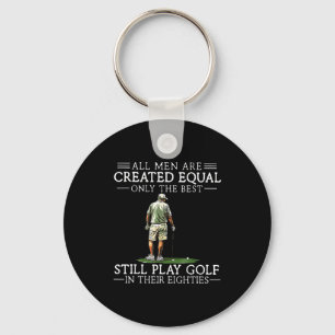 Chaveiro Homens Jogam Golfe Oitenta Piadista Golfista Jogan