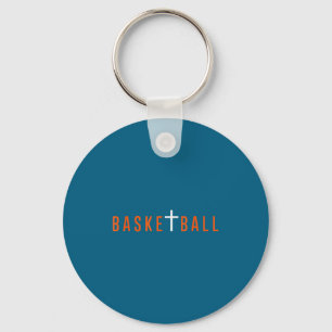 Chaveiro Homens Mulheres Cristão Jesus Basquetebol Cruz 1