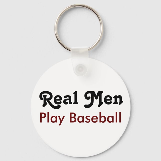 Chaveiro Homens Reais Jogam Baseball (Frente)