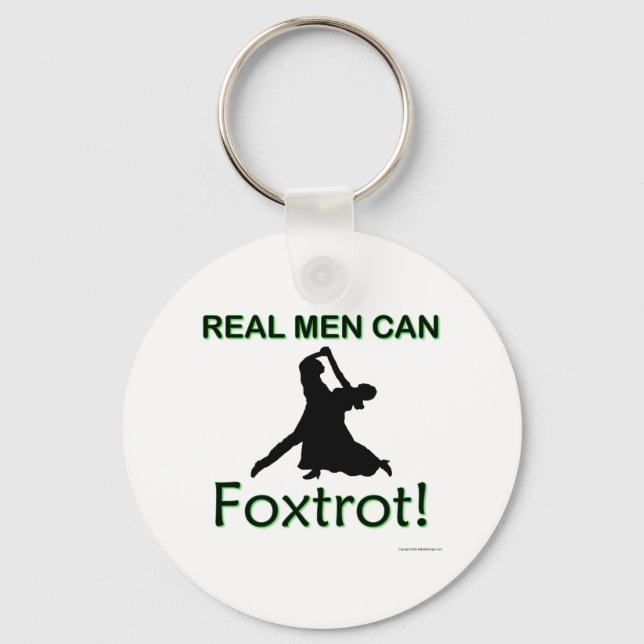 Chaveiro Homens Reais Podem Foxtrot (Frente)