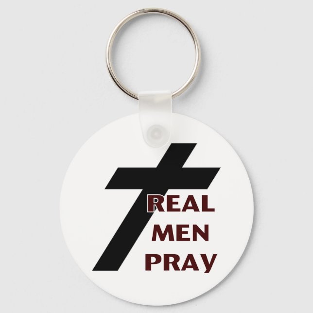 Chaveiro Homens Reais Rezam (Frente)
