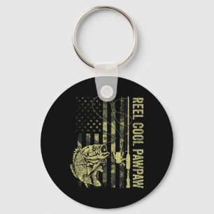 Chaveiro Homens Reel Cool Pawpaw Camuflagem Bandeira Americ